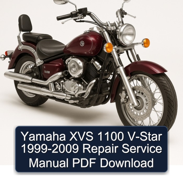 Yamaha XVS 1100 V-Star 1999-2009 Repair Service Manual PDF Download