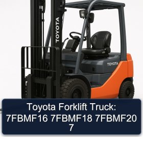 Toyota Forklift Truck: 7FBMF16 7FBMF18 7FBMF20 7