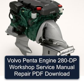 Volvo Penta Engine 280-DP Workshop Service Manual Repair PDF Download