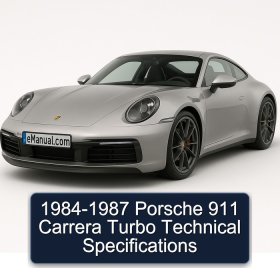 1984-1987 Porsche 911 Carrera Turbo Technical Specifications