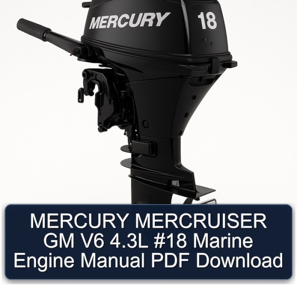 MERCURY MERCRUISER GM V6 4.3L #18 Marine Engine Manual PDF Download