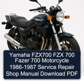 Yamaha FZX700 FZX 700 Fazer 700 Motorcycle 1986-1987 Service Repair Shop Manual Download PDF