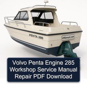 Volvo Penta Engine 285 Workshop Service Manual Repair PDF Download