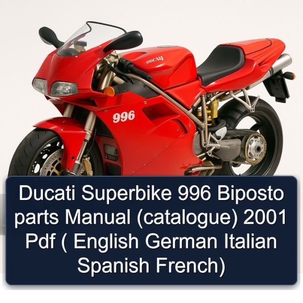 Ducati Superbike 996 Biposto parts Manual (catalogue) 2001 Pdf ( English German Italian Spanish French)