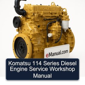 Komatsu 114 Series Diesel Engine Service Workshop Manual