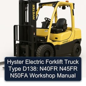 Hyster Electric Forklift Truck Type D138: N40FR N45FR N50FA Workshop Manual