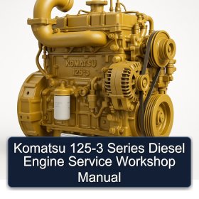 Komatsu 125-3 Series Diesel Engine Service Workshop Manual