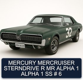 MERCURY MERCRUISER STERNDRIVE R MR ALPHA 1 ALPHA 1 SS # 6
