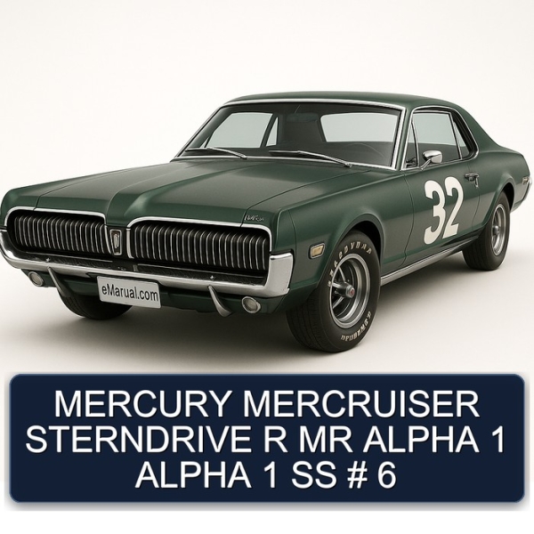 MERCURY MERCRUISER STERNDRIVE R MR ALPHA 1 ALPHA 1 SS # 6