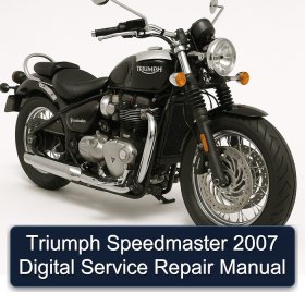 Triumph Speedmaster 2007 Digital Service Repair Manual