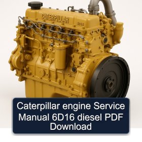 Caterpillar engine Service Manual 6D16 diesel PDF Download