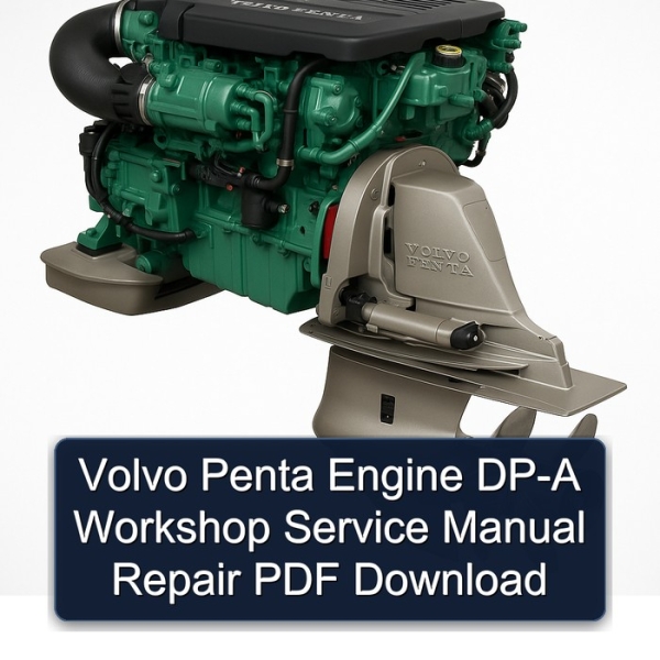 Volvo Penta Engine DP-A Workshop Service Manual Repair PDF Download