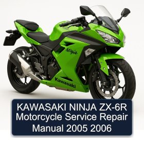 KAWASAKI NINJA ZX-6R Motorcycle Service Repair Manual 2005 2006