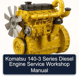Komatsu 140-3 Series Diesel Engine Service Workshop Manual