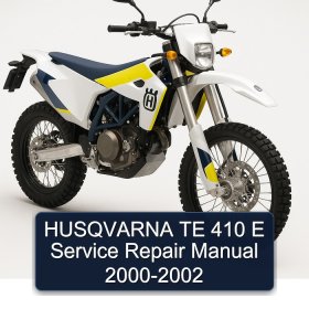 HUSQVARNA TE 410 E Service Repair Manual 2000-2002