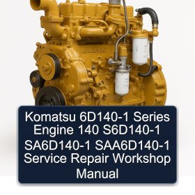 Komatsu 6D140-1 Series Engine 140 S6D140-1 SA6D140-1 SAA6D140-1 Service Repair Workshop Manual