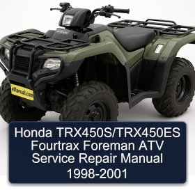 Honda TRX450S/TRX450ES Fourtrax Foreman ATV Service Repair Manual 1998-2001