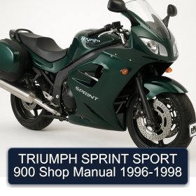 TRIUMPH SPRINT SPORT 900 Shop Manual 1996-1998