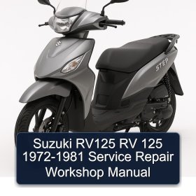 Suzuki RV125 RV 125 1972-1981 Service Repair Workshop Manual