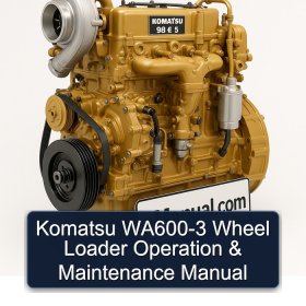 Komatsu WA600-3 Wheel Loader Operation & Maintenance Manual