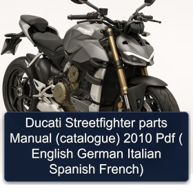 Ducati Streetfighter parts Manual (catalogue) 2010 Pdf ( English German Italian Spanish French)