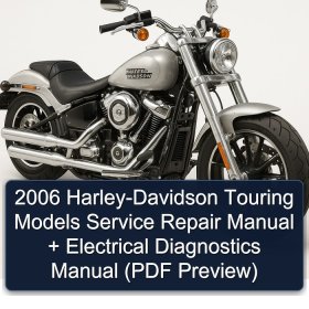 2006 Harley-Davidson Touring Models Service Repair Manual + Electrical Diagnostics Manual (PDF Preview)