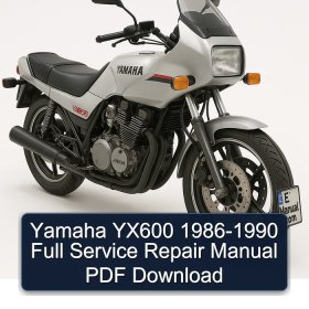 Yamaha YX600 1986-1990 Full Service Repair Manual PDF Download