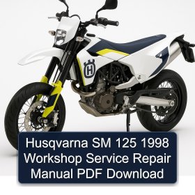Husqvarna SM 125 1998 Workshop Service Repair Manual PDF Download