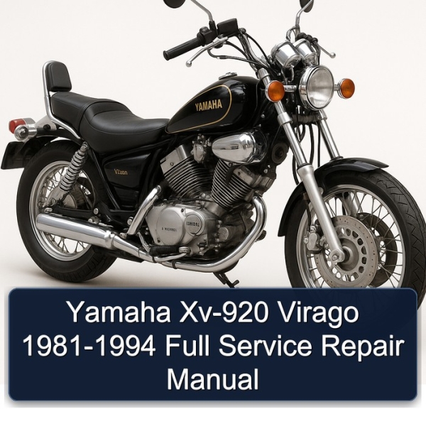 Yamaha Xv-920 Virago 1981-1994 Full Service Repair Manual