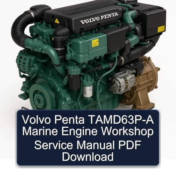 Volvo Penta TAMD63P-A Marine Engine Workshop Service Manual PDF Download