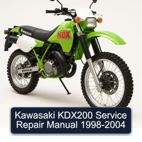 Kawasaki KDX200 Service Repair Manual 1998-2004