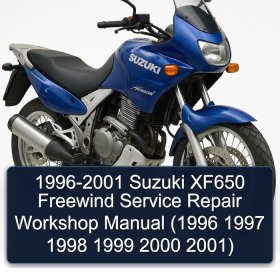 1996-2001 Suzuki XF650 Freewind Service Repair Workshop Manual (1996 1997 1998 1999 2000 2001)