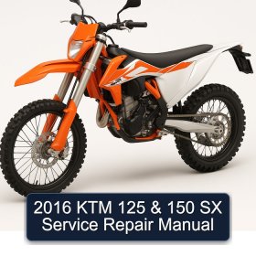 2016 KTM 125 & 150 SX Service Repair Manual