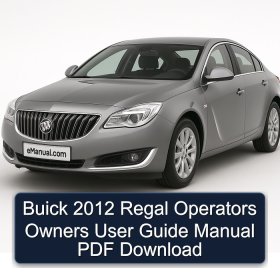 Buick 2012 Regal Operators Owners User Guide Manual PDF Download