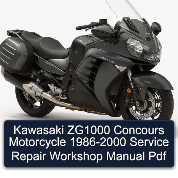 Kawasaki ZG1000 Concours Motorcycle 1986-2000 Service Repair Workshop Manual Pdf
