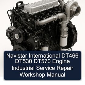Navistar International DT466 DT530 DT570 Engine Industrial Service Repair Workshop Manual