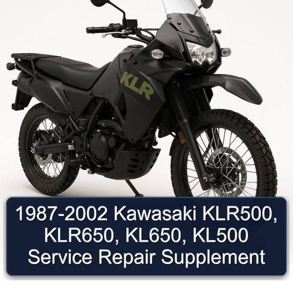 1987-2002 Kawasaki KLR500, KLR650, KL650, KL500 Service Repair Supplement