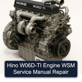 Hino W06D-TI Engine WSM Service Manual Repair