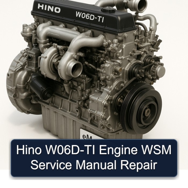 Hino W06D-TI Engine WSM Service Manual Repair