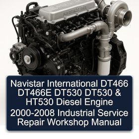 Navistar International DT466 DT466E DT530 DT530 & HT530 Diesel Engine 2000-2008 Industrial Service Repair Workshop Manual