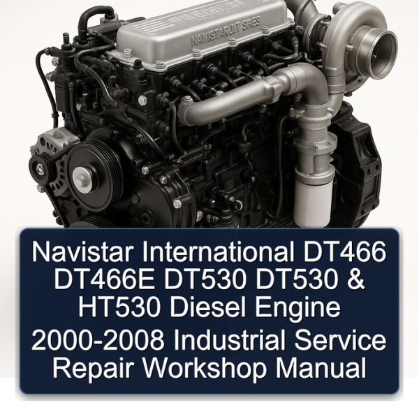 Navistar International DT466 DT466E DT530 DT530 & HT530 Diesel Engine 2000-2008 Industrial Service Repair Workshop Manual