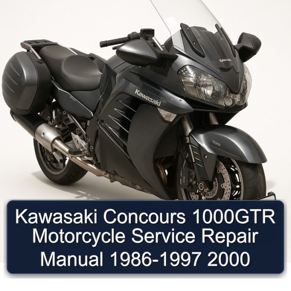 Kawasaki Concours 1000GTR Motorcycle Service Repair Manual 1986-1997 2000