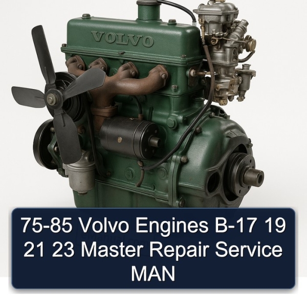 75-85 Volvo Engines B-17 19 21 23 Master Repair Service MAN