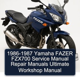 1986-1987 Yamaha FAZER FZX700 Service Manual Repair Manuals Ultimate Workshop Manual