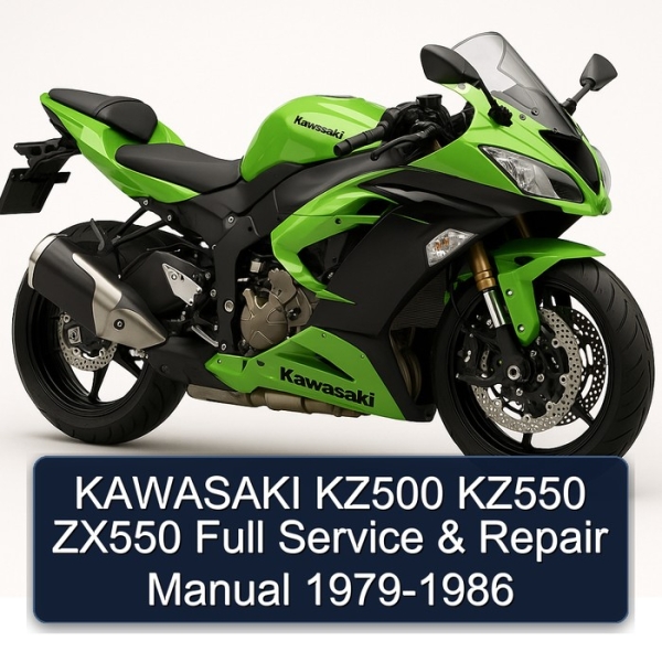 KAWASAKI KZ500 KZ550 ZX550 Full Service & Repair Manual 1979-1986