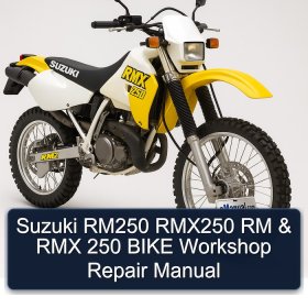 Suzuki RM250 RMX250 RM & RMX 250 BIKE Workshop Repair Manual