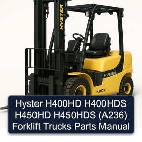 Hyster H400HD H400HDS H450HD H450HDS (A236) Forklift Trucks Parts Manual