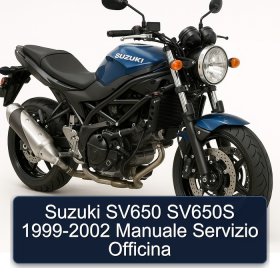 Suzuki SV650 SV650S 1999-2002 Manuale Servizio Officina