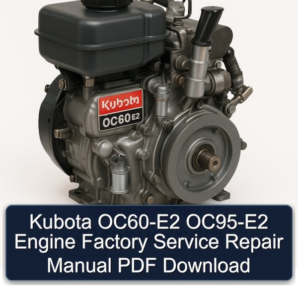 Kubota OC60-E2 OC95-E2 Engine Factory Service Repair Manual PDF Download