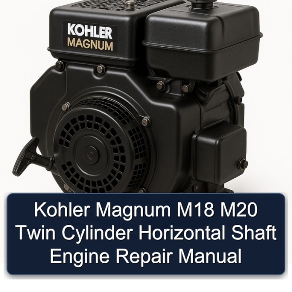 Kohler Magnum M18 M20 Twin Cylinder Horizontal Shaft Engine Repair Manual
